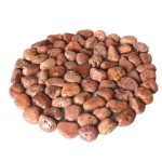 سنگ رودخانه ای تراورتن قرمز