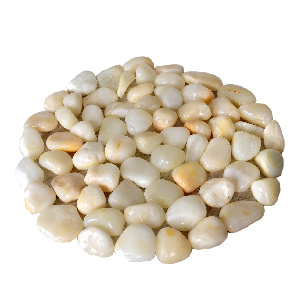 سنگ رودخانه ای مرمر سفید