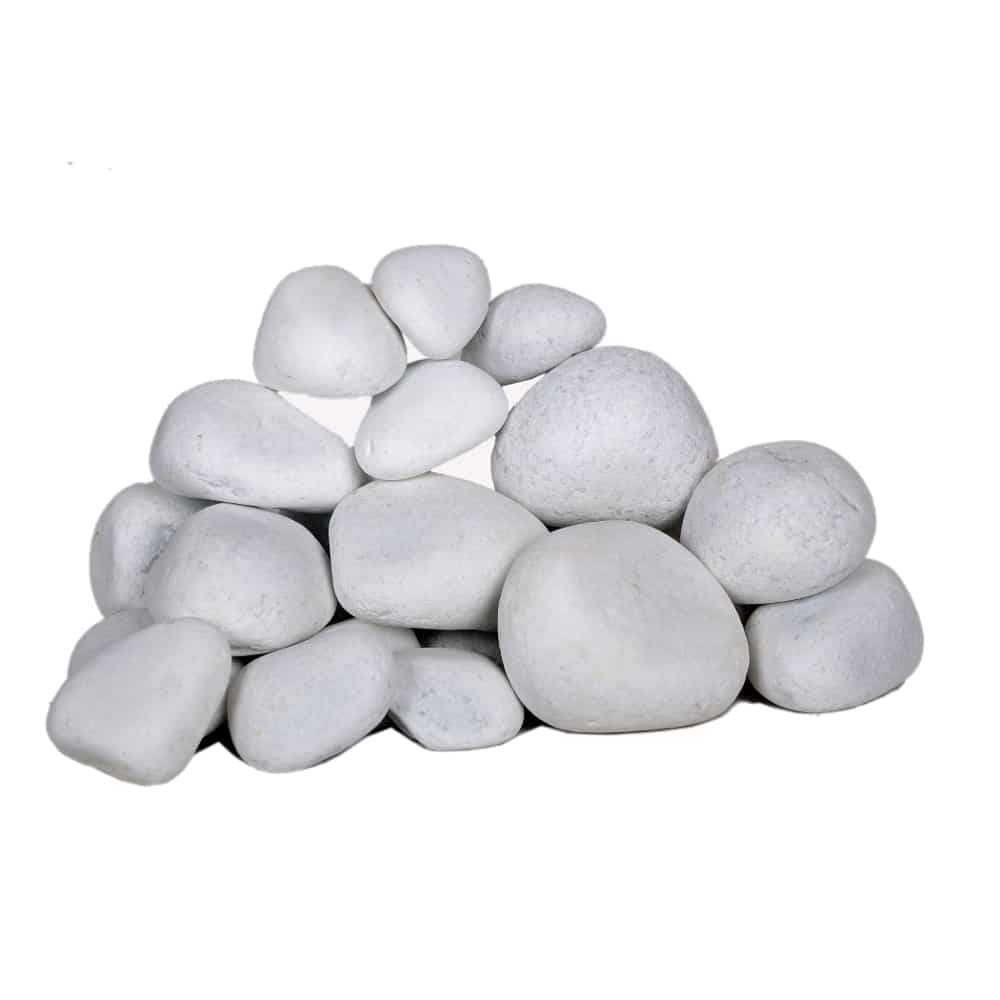 سنگ رودخانه ای مرمریت سفید