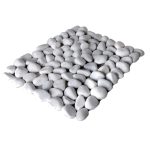 سنگ رودخانه ای مرمریت سفید