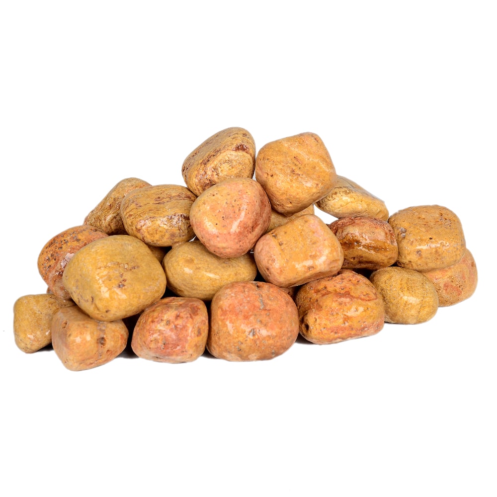 سنگ رودخانه ای تراورتن زرد